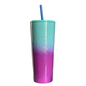 Starbucks Teal/blue/purple Ombre Stainless Steel Tumbler
